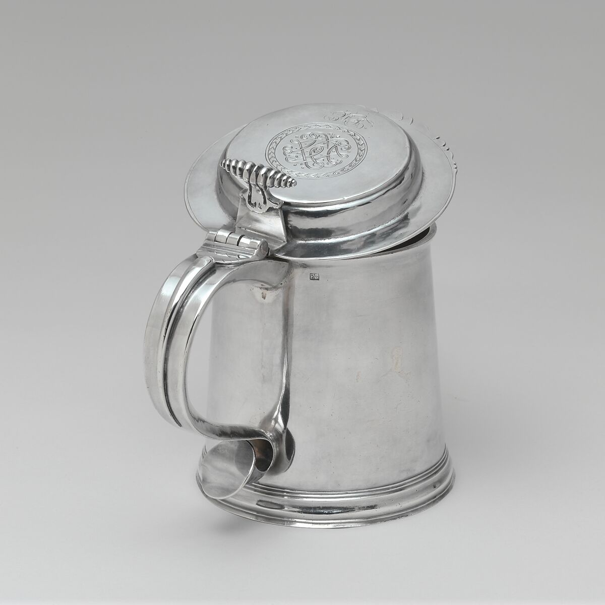 Tankard, Peter Quintard (1699–1762), Silver, American 