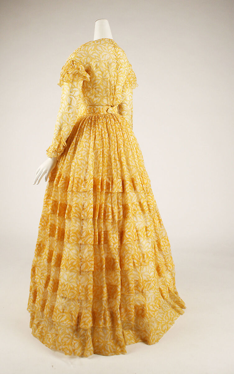 Dress, cotton, American