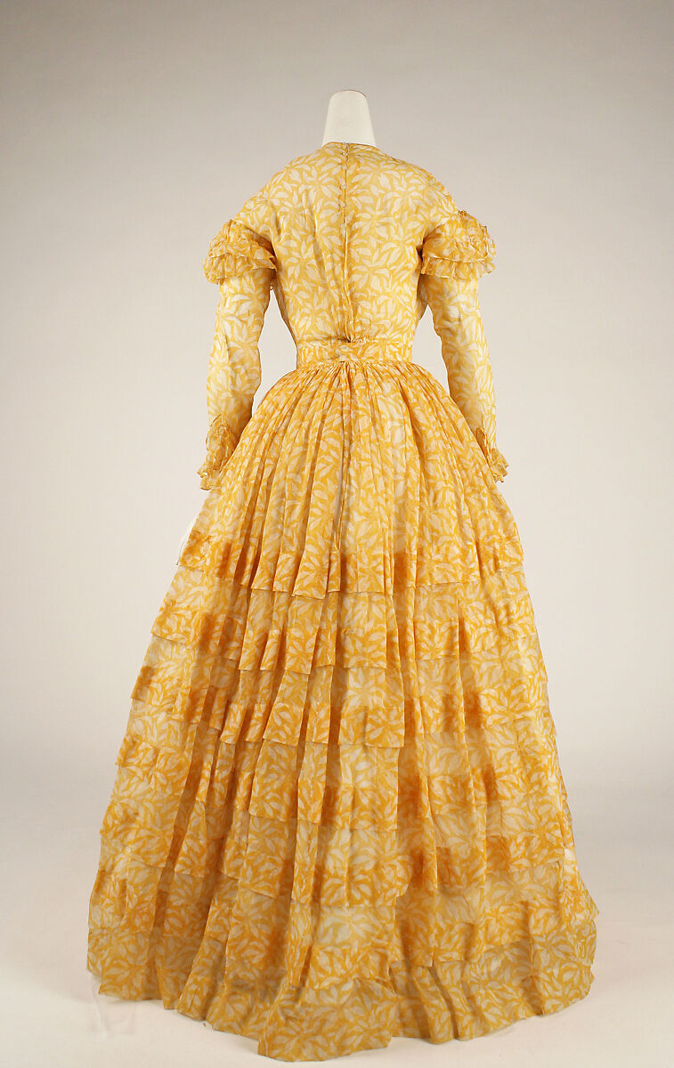 Dress, cotton, American