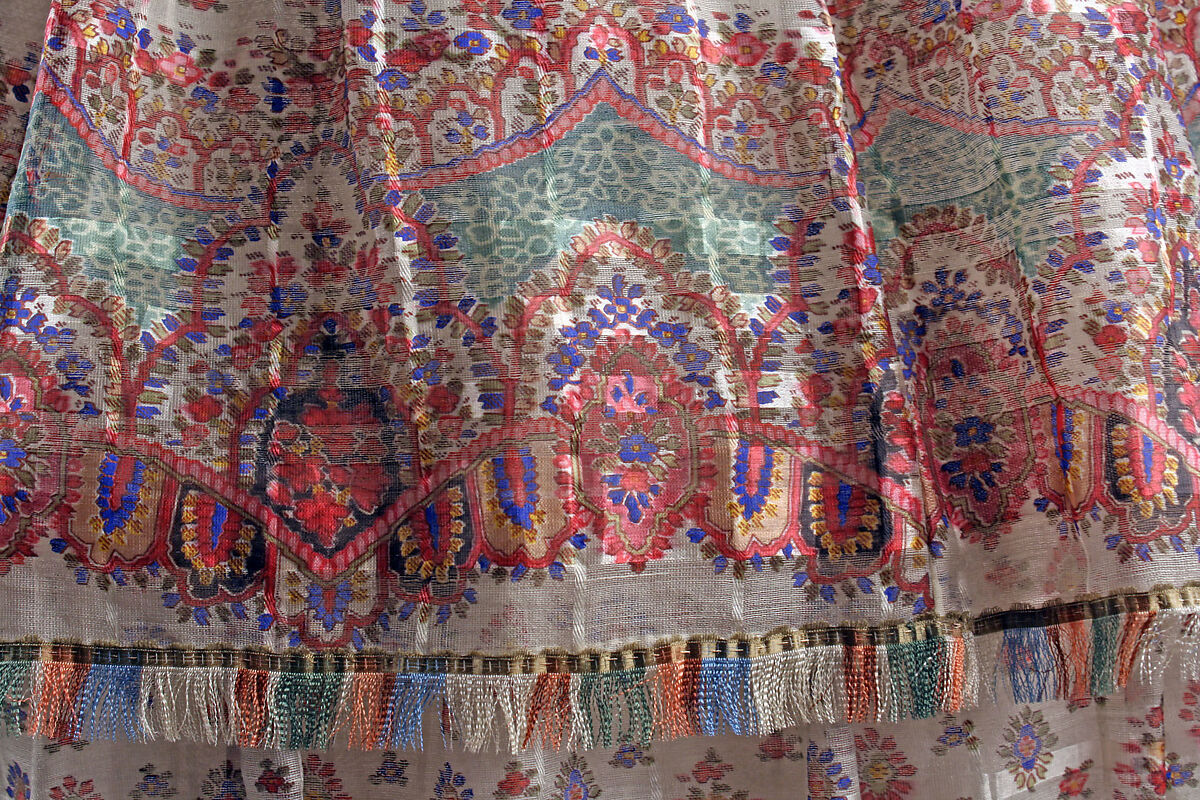 Ensemble, silk, wool, American or European