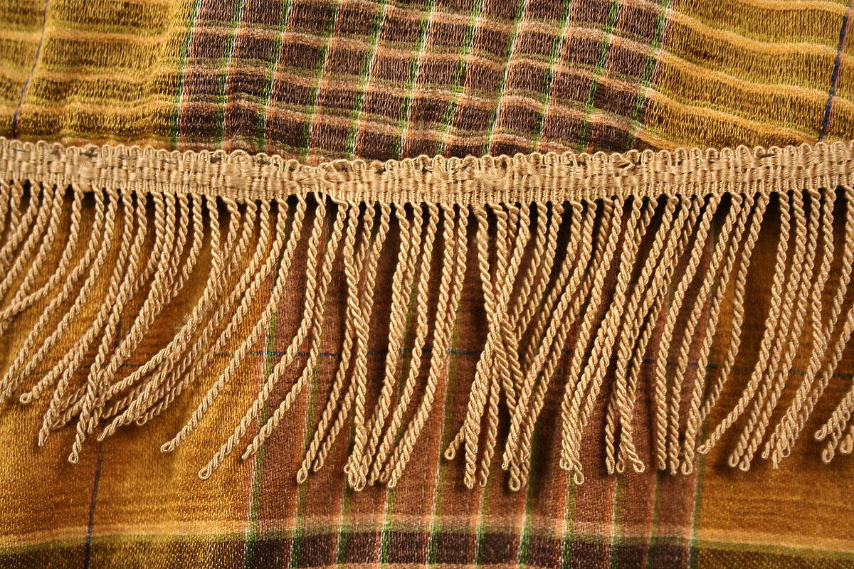 Cloak, silk, cotton, American