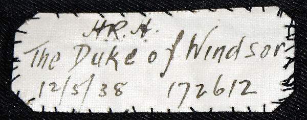 Evening suit, F. Scholte (British), wool, silk, American