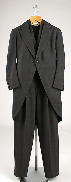 Morning suit, F. Scholte (British) (jacket), wool, British 