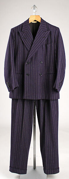 Suit, (a) F. Scholte (British), wool, British 