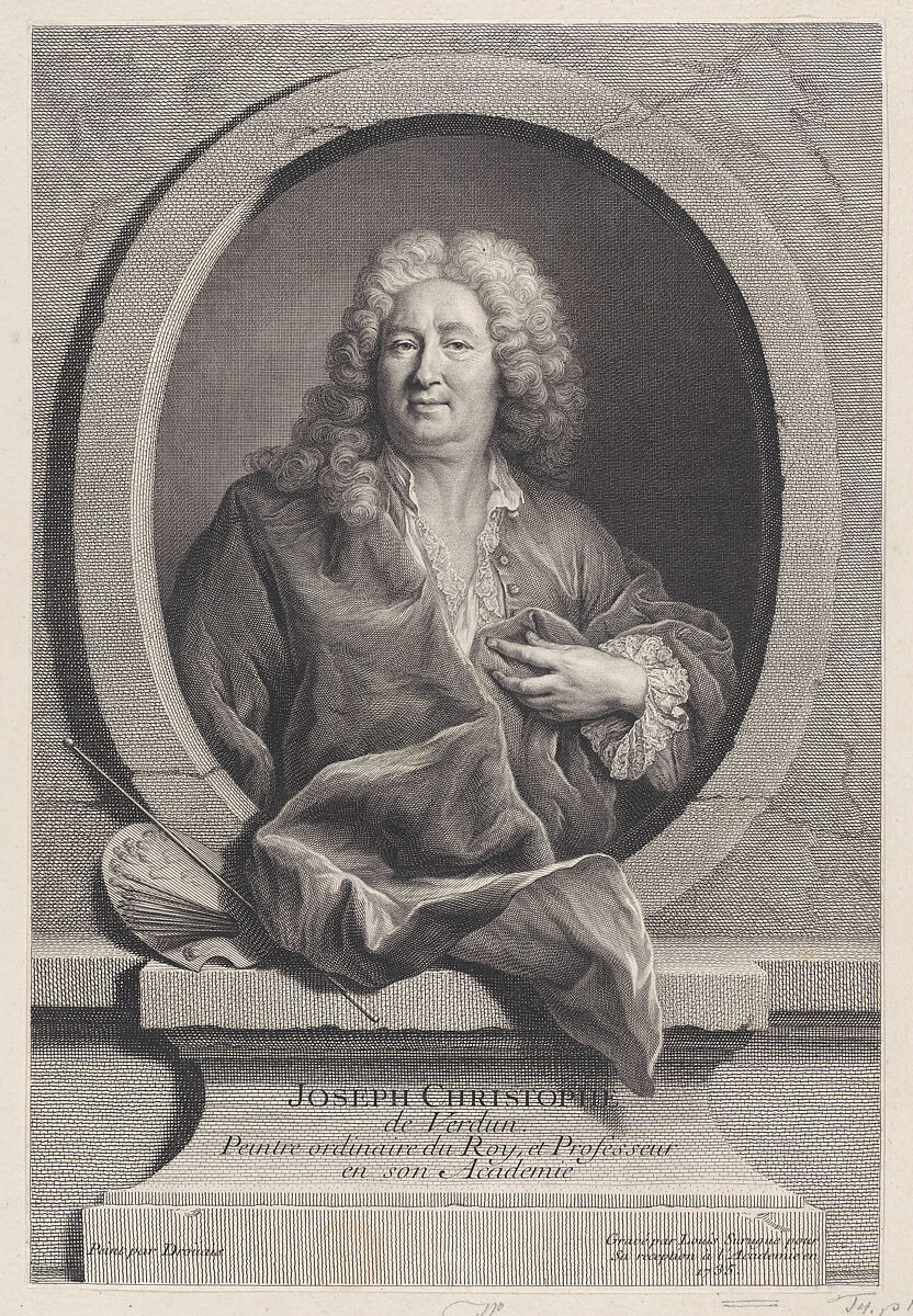 Portrait of Joseph Christophe de Verdun, Louis Surugue (French, Paris ca. 1686–1762 Grand Vaux), Etching and engraving 