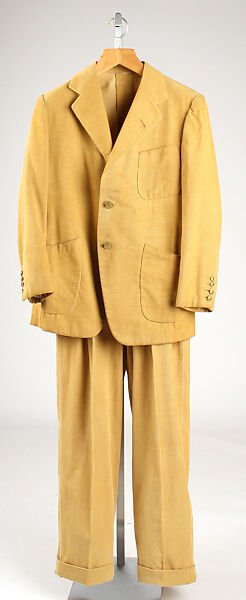 Suit, H. Harris (American), wool, American 