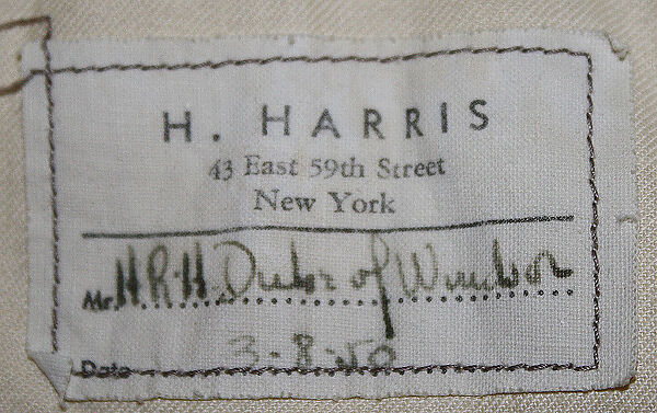 Suit, H. Harris (American), wool, American