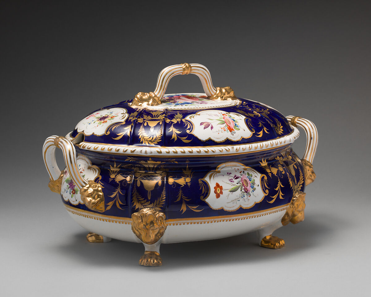 Tureen, Crown Derby (British, 1750–present), Soft-paste porcelain, British, Crown Derby