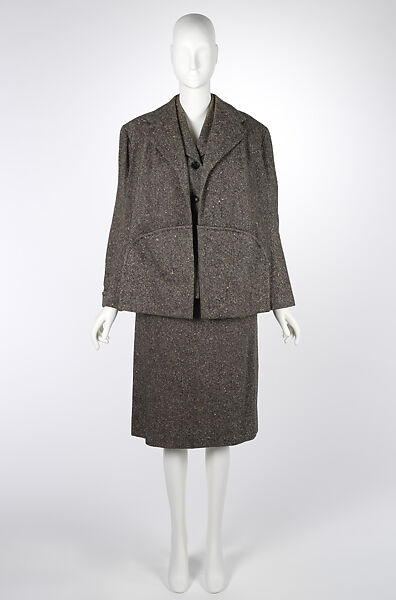 Ensemble, House of Balmain (French, founded 1945), wool, silk, French