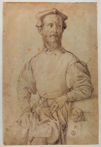 Jacopo da Pontormo, Bronzino (Agnolo di Cosimo di Mariano) (Italian, Monticelli 1503–1572 Florence), Black chalk on paper 