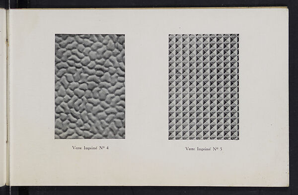 Album des verres coulés, Manufactures des glaces &amp; produits chimiques de Saint-Gobain, Chauny &amp; Cirey, Full paper cover pamphlet binding, monochrom printing