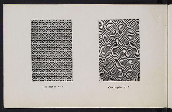 Album des verres coulés, Manufactures des glaces &amp; produits chimiques de Saint-Gobain, Chauny &amp; Cirey, Full paper cover pamphlet binding, monochrom printing