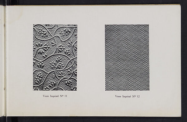 Album des verres coulés, Manufactures des glaces &amp; produits chimiques de Saint-Gobain, Chauny &amp; Cirey, Full paper cover pamphlet binding, monochrom printing