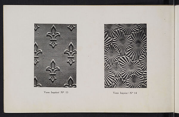 Album des verres coulés, Manufactures des glaces &amp; produits chimiques de Saint-Gobain, Chauny &amp; Cirey, Full paper cover pamphlet binding, monochrom printing