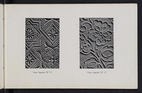 Album des verres coulés, Manufactures des glaces &amp; produits chimiques de Saint-Gobain, Chauny &amp; Cirey, Full paper cover pamphlet binding, monochrom printing