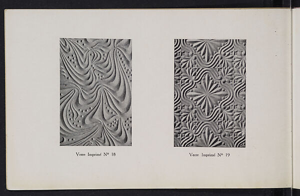 Album des verres coulés, Manufactures des glaces &amp; produits chimiques de Saint-Gobain, Chauny &amp; Cirey, Full paper cover pamphlet binding, monochrom printing