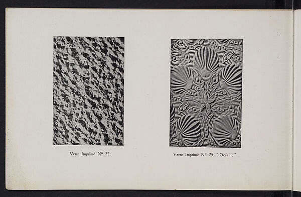 Album des verres coulés, Manufactures des glaces &amp; produits chimiques de Saint-Gobain, Chauny &amp; Cirey, Full paper cover pamphlet binding, monochrom printing