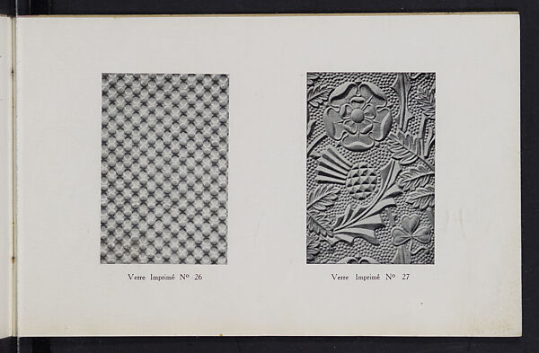 Album des verres coulés, Manufactures des glaces &amp; produits chimiques de Saint-Gobain, Chauny &amp; Cirey, Full paper cover pamphlet binding, monochrom printing