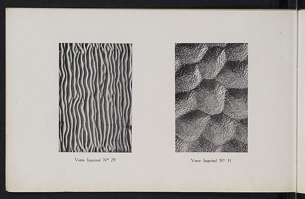 Album des verres coulés, Manufactures des glaces &amp; produits chimiques de Saint-Gobain, Chauny &amp; Cirey, Full paper cover pamphlet binding, monochrom printing