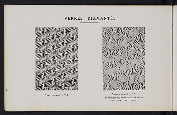 Album des verres coulés, Manufactures des glaces &amp; produits chimiques de Saint-Gobain, Chauny &amp; Cirey, Full paper cover pamphlet binding, monochrom printing 