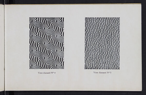 Album des verres coulés, Manufactures des glaces &amp; produits chimiques de Saint-Gobain, Chauny &amp; Cirey, Full paper cover pamphlet binding, monochrom printing