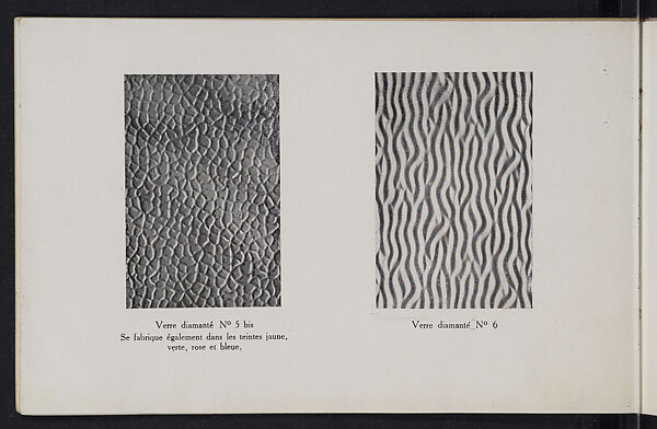 Album des verres coulés, Manufactures des glaces &amp; produits chimiques de Saint-Gobain, Chauny &amp; Cirey, Full paper cover pamphlet binding, monochrom printing