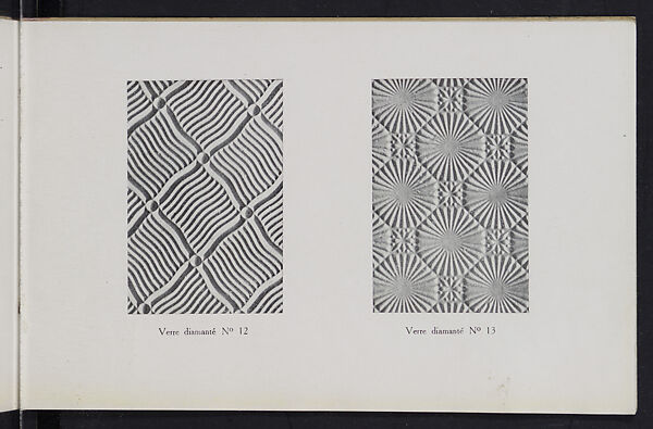 Album des verres coulés, Manufactures des glaces &amp; produits chimiques de Saint-Gobain, Chauny &amp; Cirey, Full paper cover pamphlet binding, monochrom printing