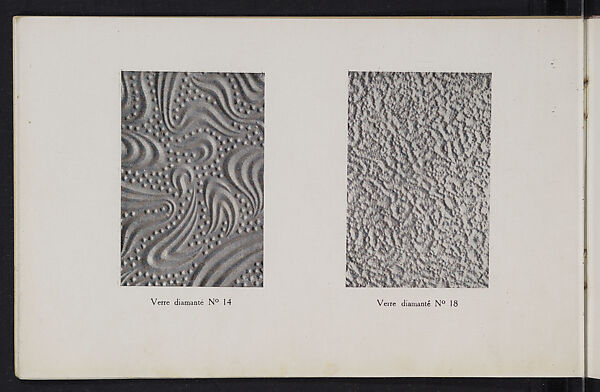 Album des verres coulés, Manufactures des glaces &amp; produits chimiques de Saint-Gobain, Chauny &amp; Cirey, Full paper cover pamphlet binding, monochrom printing