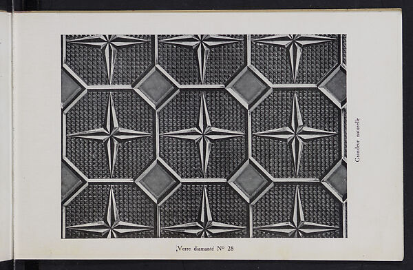 Album des verres coulés, Manufactures des glaces &amp; produits chimiques de Saint-Gobain, Chauny &amp; Cirey, Full paper cover pamphlet binding, monochrom printing