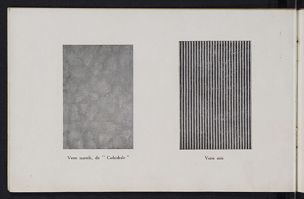 Album des verres coulés, Manufactures des glaces &amp; produits chimiques de Saint-Gobain, Chauny &amp; Cirey, Full paper cover pamphlet binding, monochrom printing