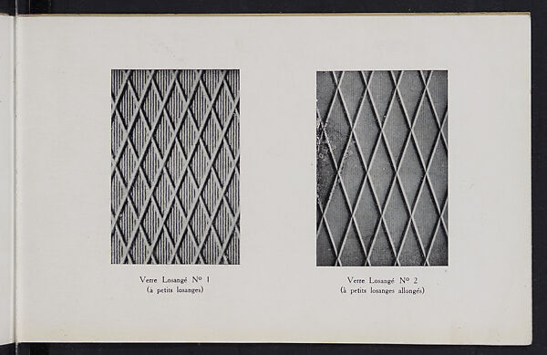 Album des verres coulés, Manufactures des glaces &amp; produits chimiques de Saint-Gobain, Chauny &amp; Cirey, Full paper cover pamphlet binding, monochrom printing