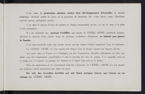 Album des verres coulés, Manufactures des glaces &amp; produits chimiques de Saint-Gobain, Chauny &amp; Cirey, Full paper cover pamphlet binding, monochrom printing