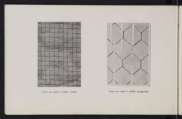 Album des verres coulés, Manufactures des glaces &amp; produits chimiques de Saint-Gobain, Chauny &amp; Cirey, Full paper cover pamphlet binding, monochrom printing
