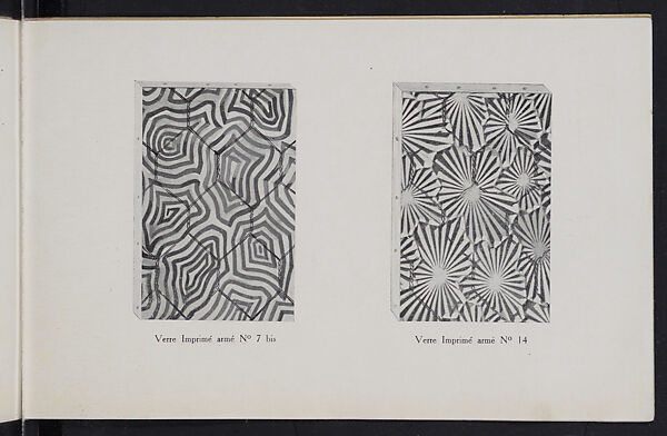 Album des verres coulés, Manufactures des glaces &amp; produits chimiques de Saint-Gobain, Chauny &amp; Cirey, Full paper cover pamphlet binding, monochrom printing