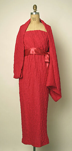 Evening dress, House of Balenciaga (French, founded 1937), silk, French 