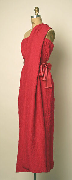 Evening dress, House of Balenciaga (French, founded 1937), silk, French