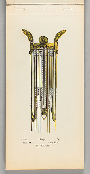 "Le lustre lumière" : [nouvel appareil electrique] breveté en France et à l'Étranger, Langlois et cie, Book with hinged plates, lithograph