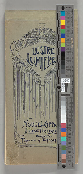 "Le lustre lumière" : [nouvel appareil electrique] breveté en France et à l'Étranger, Langlois et cie, Book with hinged plates, lithograph