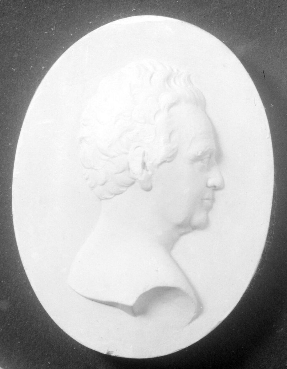 Cameo of a Gentleman, Erastus Dow Palmer (American, Pompey, New York 1817–1904 Albany, New York), Plaster, American 