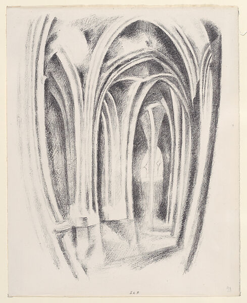 Saint-Severin, Robert Delaunay (French, Paris 1885–1941 Montpellier), Lithograph 