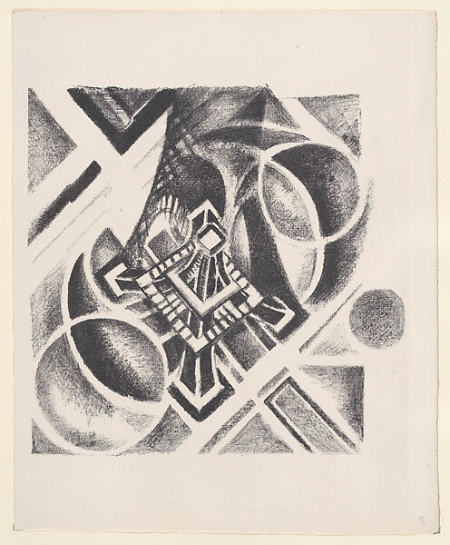 The Eiffel Tower, Robert Delaunay (French, Paris 1885–1941 Montpellier), Lithograph 