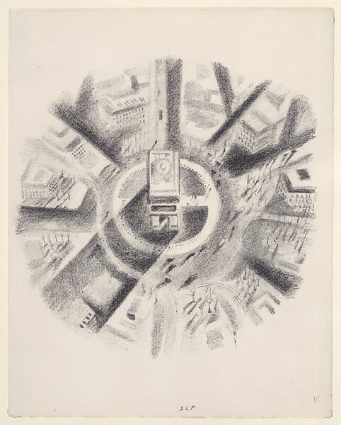 La Place de l'Etoile, Robert Delaunay (French, Paris 1885–1941 Montpellier), Lithograph 
