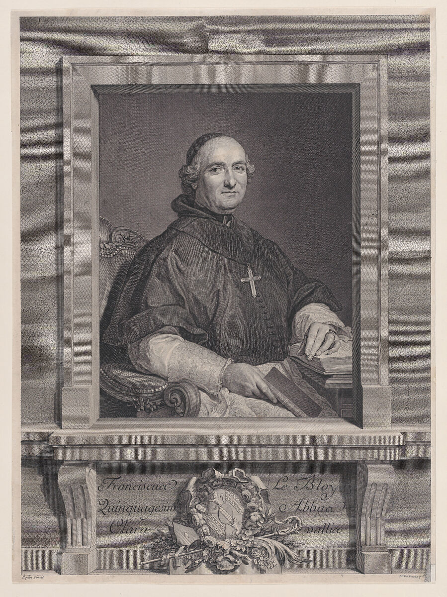 Portrait of François Le Bloy, Nicolas de Launay (French, Paris 1739–1792), Engraving 