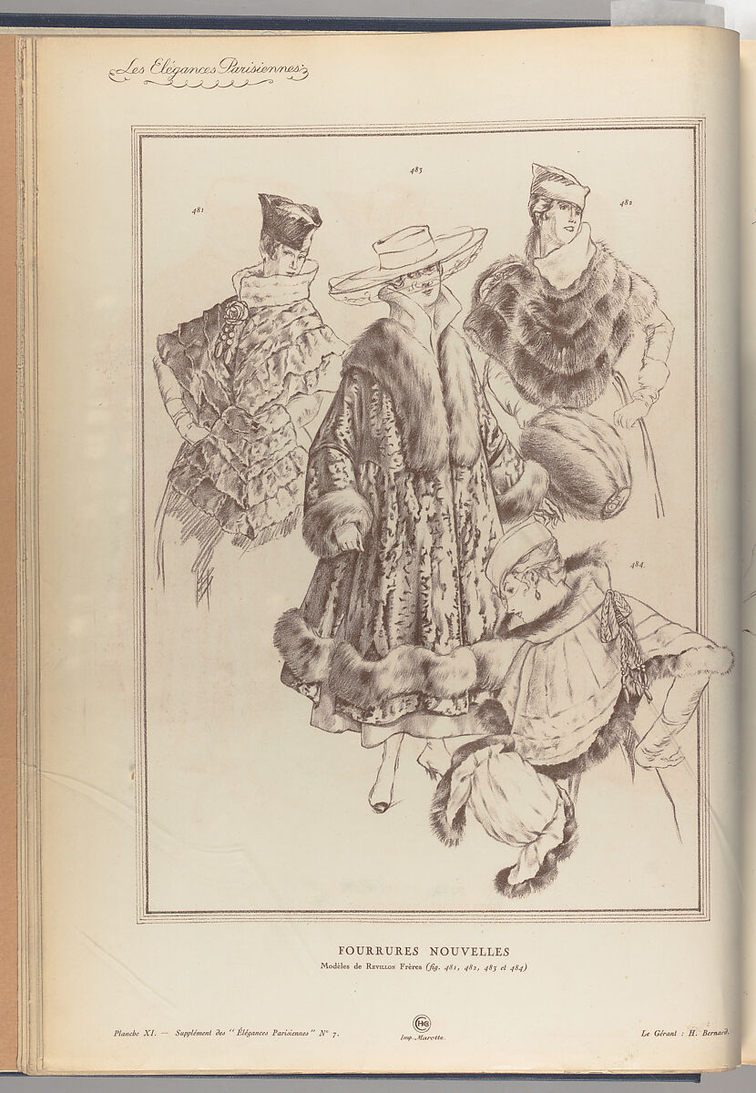 Les élégances Parisiennes : publication officielle des Industries francaises de la mode, Hachette