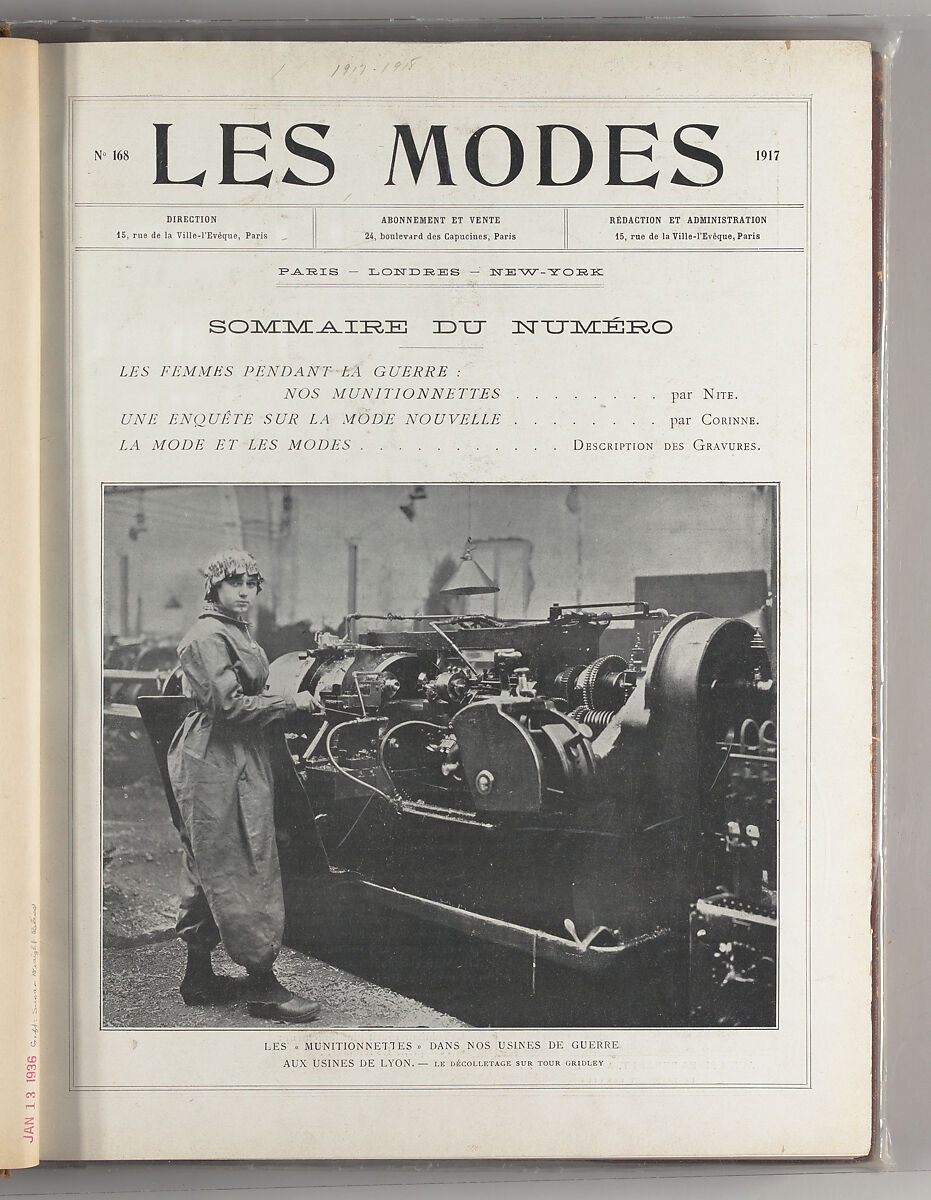 Les modes, Galerie Manzi, Joyant &amp; Cie. 