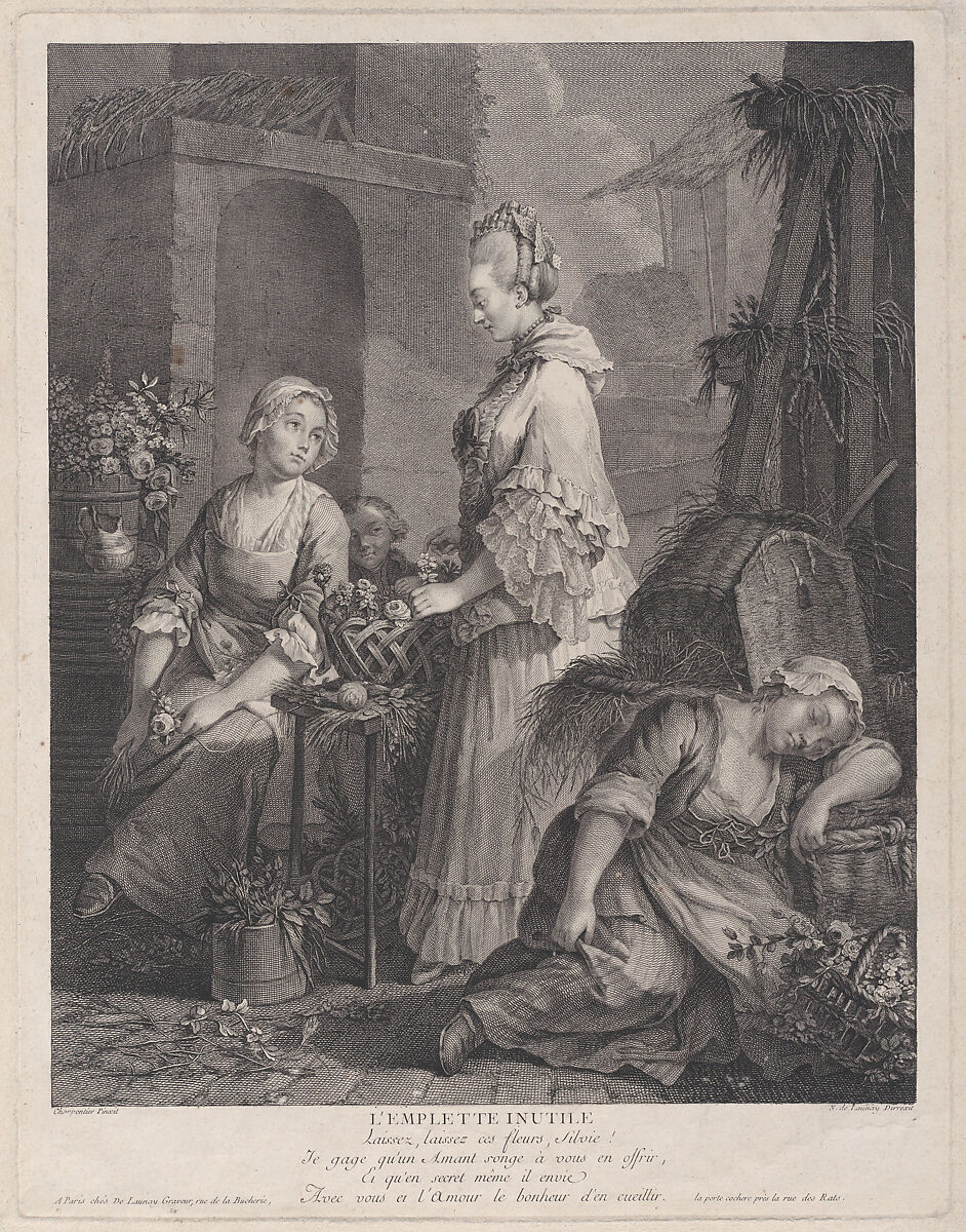 L'Emplette Inutile, Nicolas de Launay (French, Paris 1739–1792), Engraving 