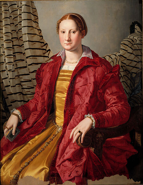 Portrait of a Woman (probably Cassandra Bandini), Bronzino (Agnolo di Cosimo di Mariano) (Italian, Monticelli 1503–1572 Florence), Oil on panel 