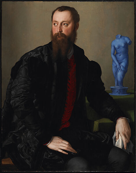 Portrait of a Man (probably Pierantonio Bandini), Bronzino (Agnolo di Cosimo di Mariano) (Italian, Monticelli 1503–1572 Florence), Oil on panel 