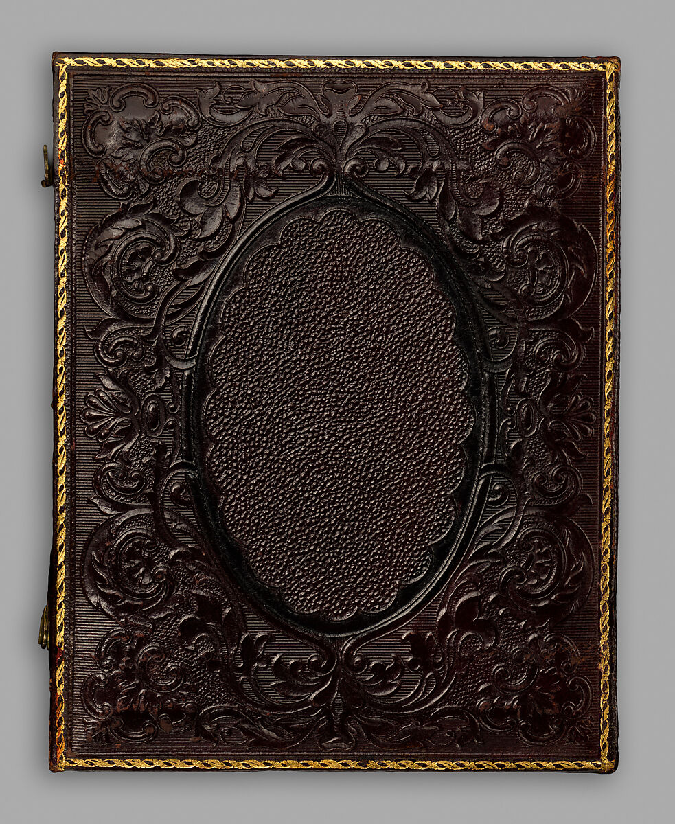 [Man Gripping Sledgehammer, Wearing Leather Half Apron and Cap], Unknown, Ambrotype with applied color