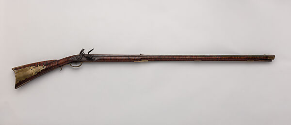American Longrifle, Leonard Reedy (American, Pine Grove, Schuylkill County, Pennsylvania 1776–1837), Wood (maple), steel, brass, silver, iron, American